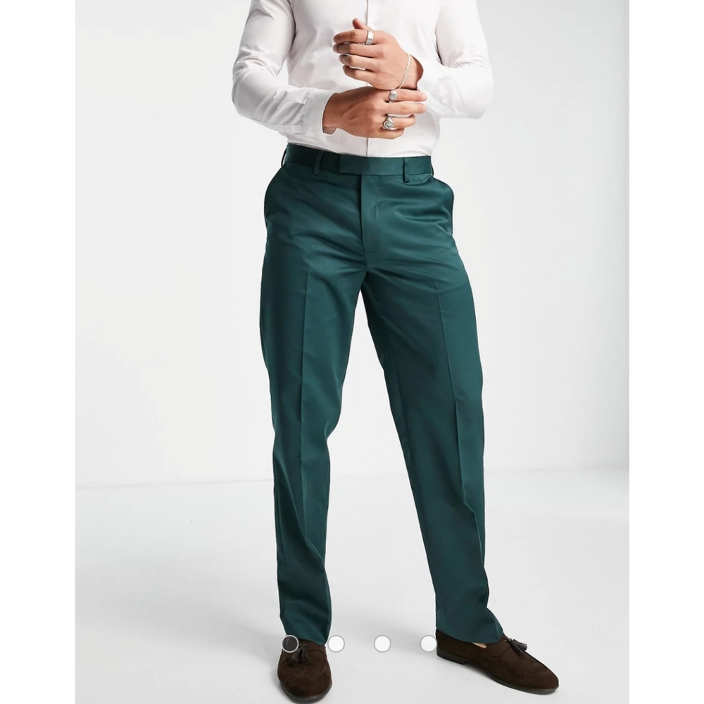 Topman | Straight Sateen Pants
